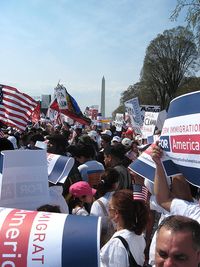 Immigration rally